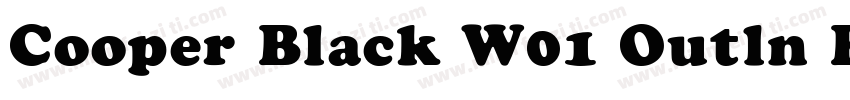 Cooper Black W01 Outln Bd Cond字体转换